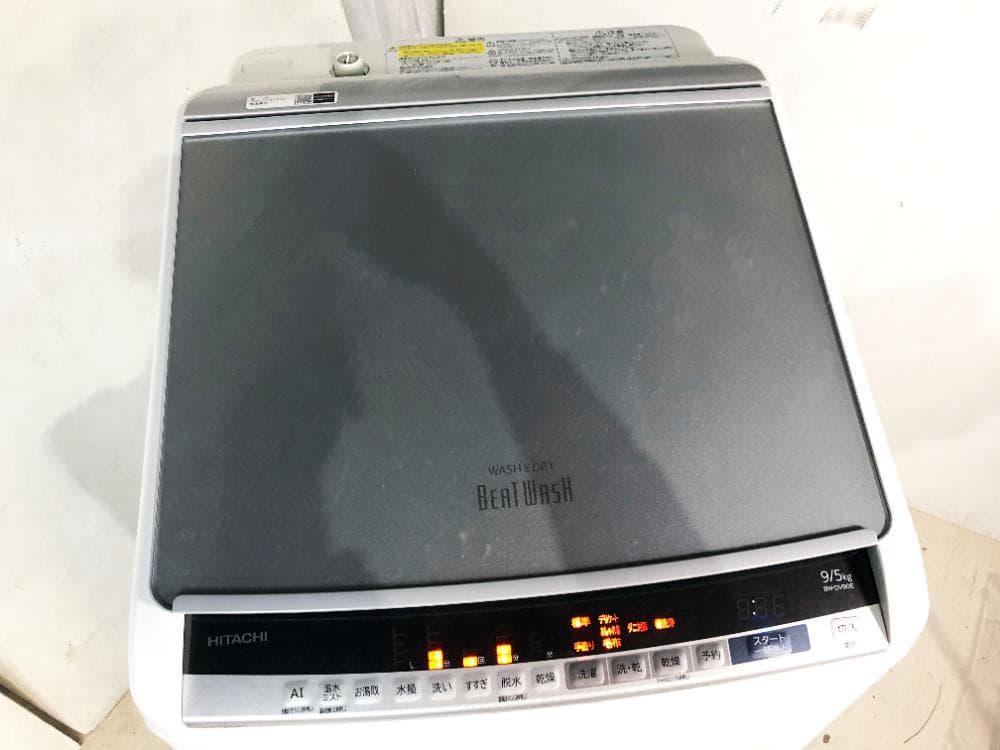 ★分解洗浄済！日立 9kg 洗濯乾燥機【BW-DV90E-S】GC0V