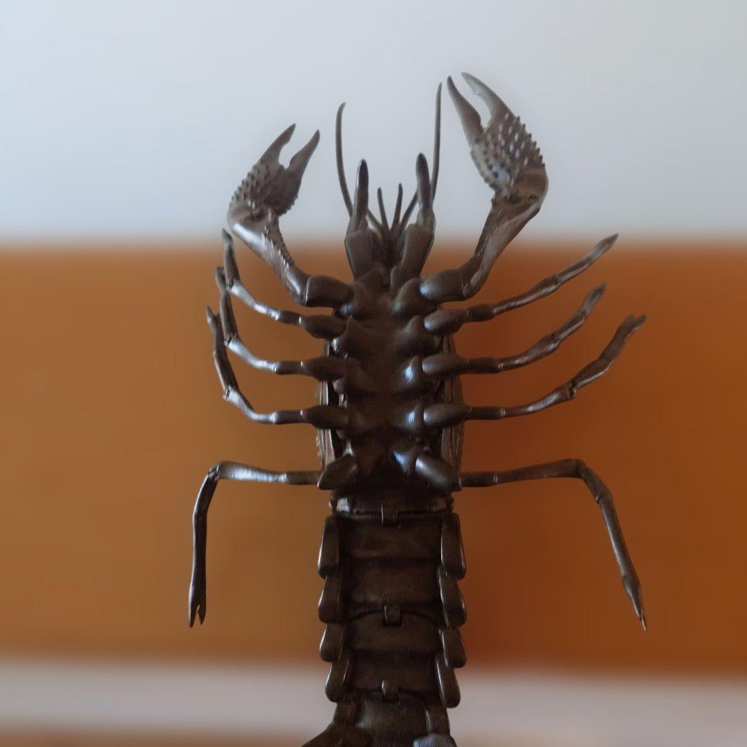 銅製　ザリガニ　自在　ザリガニ