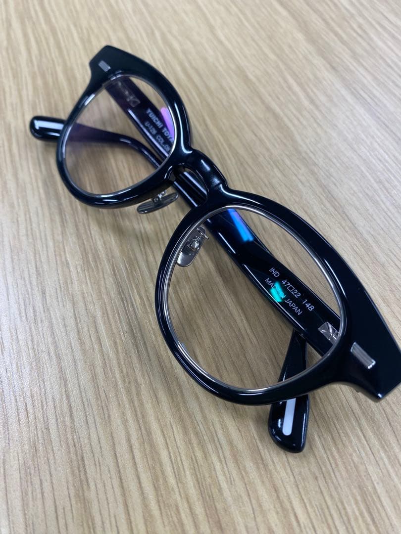 【YUICHI TOYAMA】 U-128 （Black/Silver）メガネ
