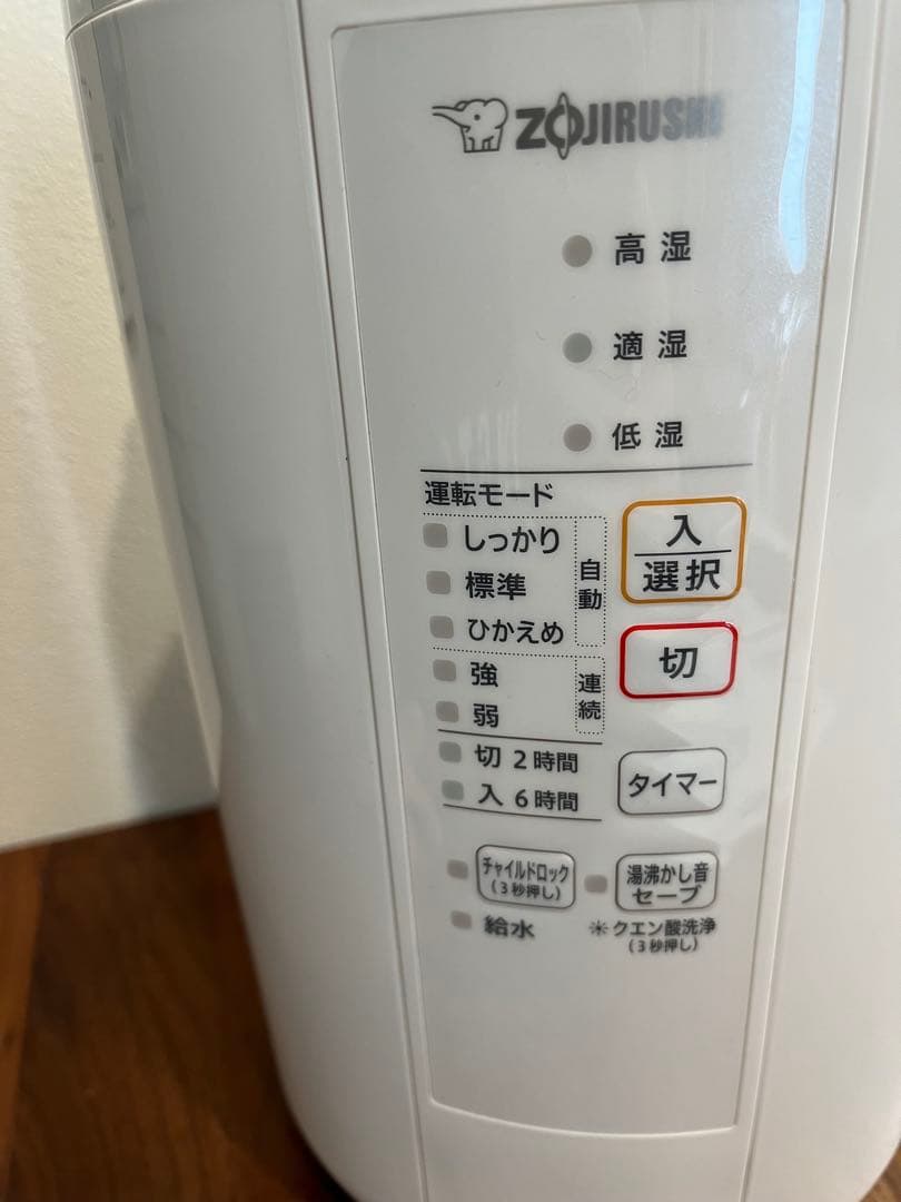【美品】象印 スチーム式加湿器 EE-RR50型 2021年製