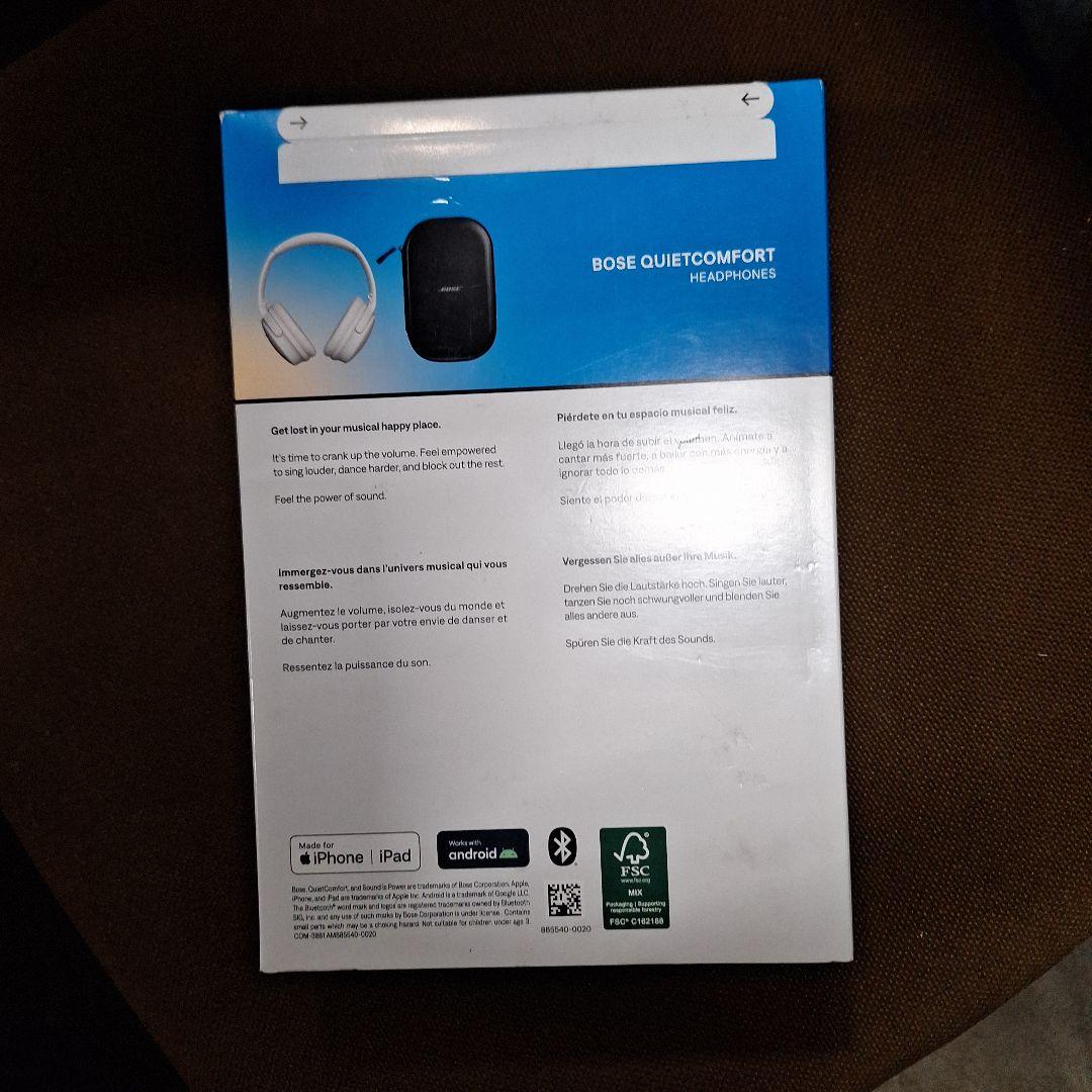 BOSE QuietComfort ワイヤレスヘッドフォン ホワイトスモーク