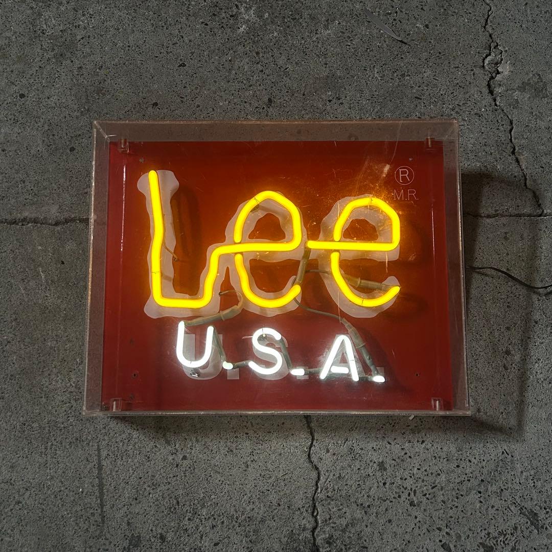 超希少 Lee ネオン管 ディスプレイ 販促用 非売品 ビンテージ　インテリア