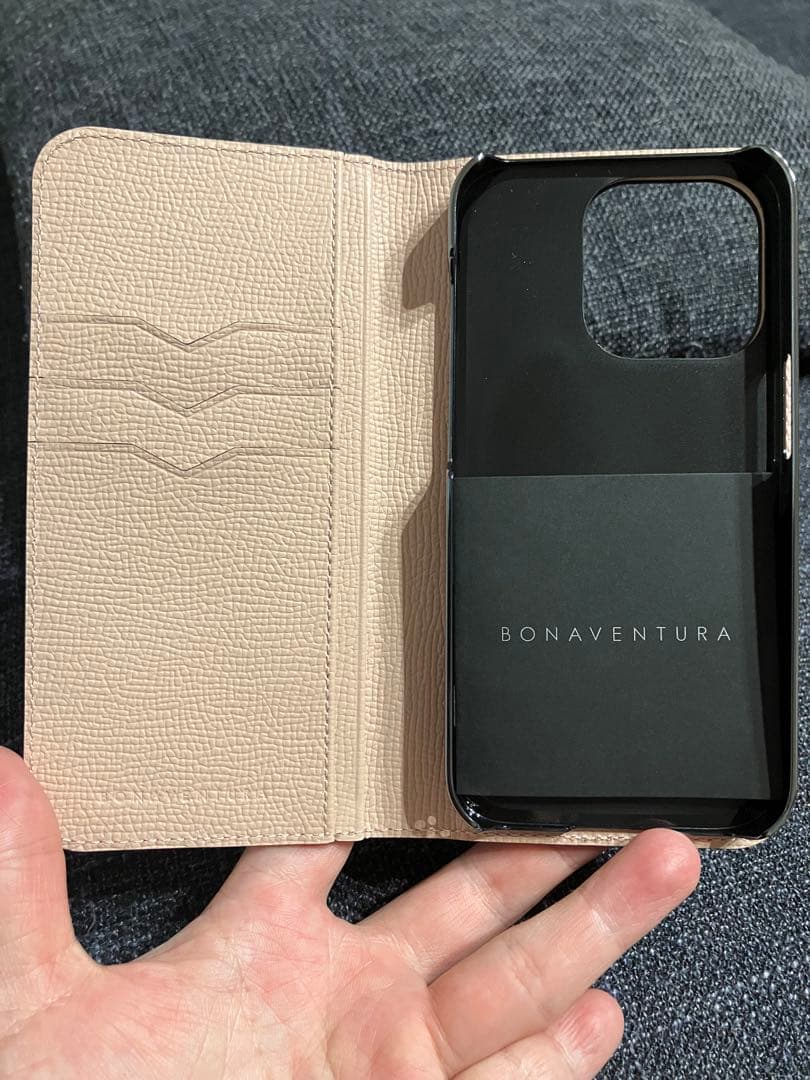BONAVENTURA iPhone14Proケース エトープ × シェル