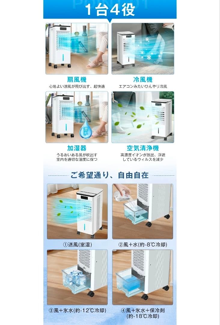【新品未使用】冷風機-18℃強力冷風