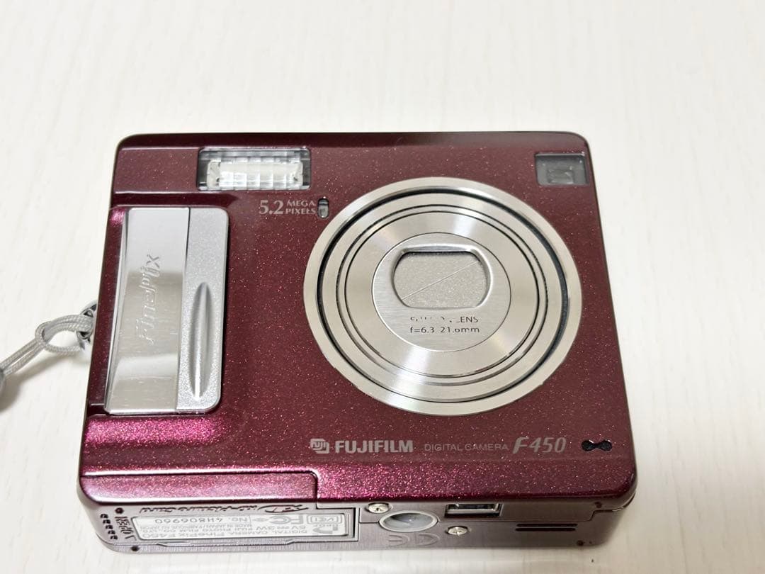 美品 デジタルカメラ FUJIFILM finepix f450 ワインレッド