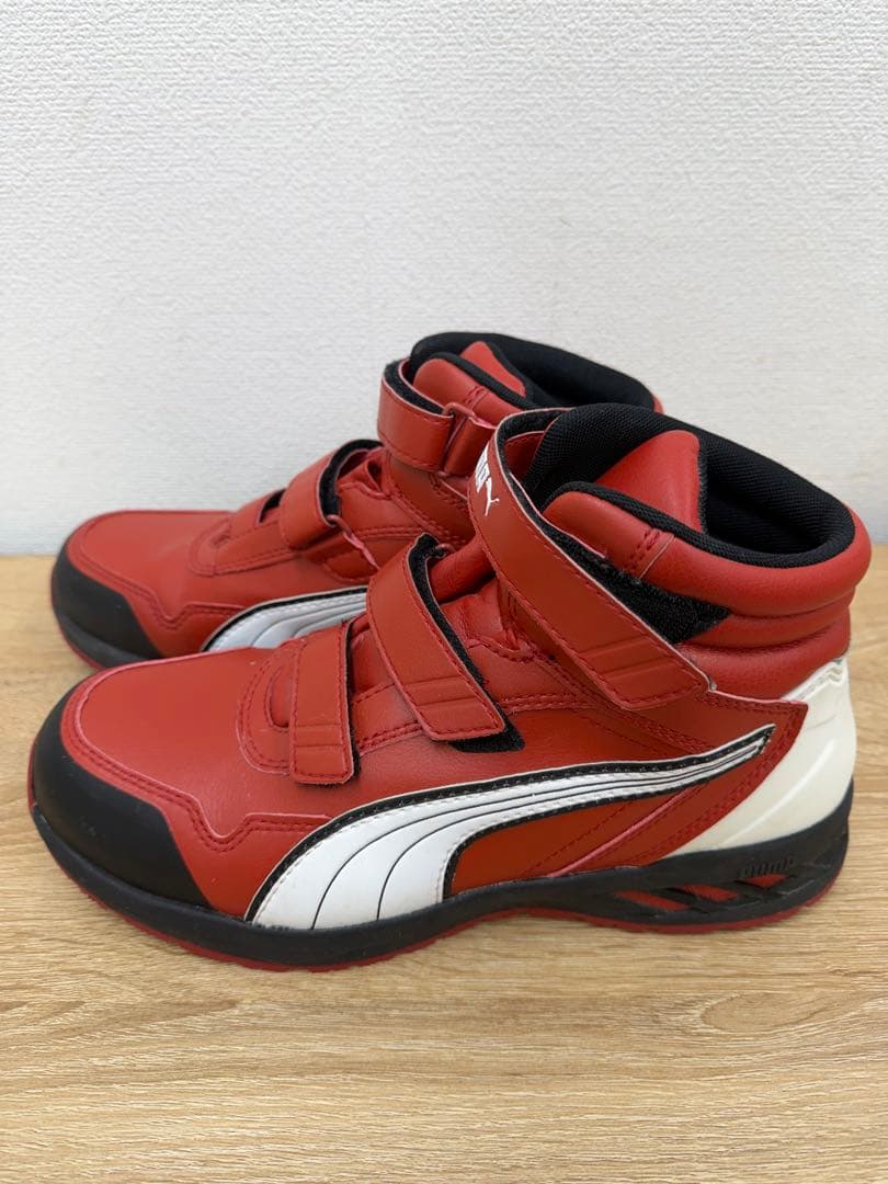 PUMA レッド ハイカット　安全靴　ライダー