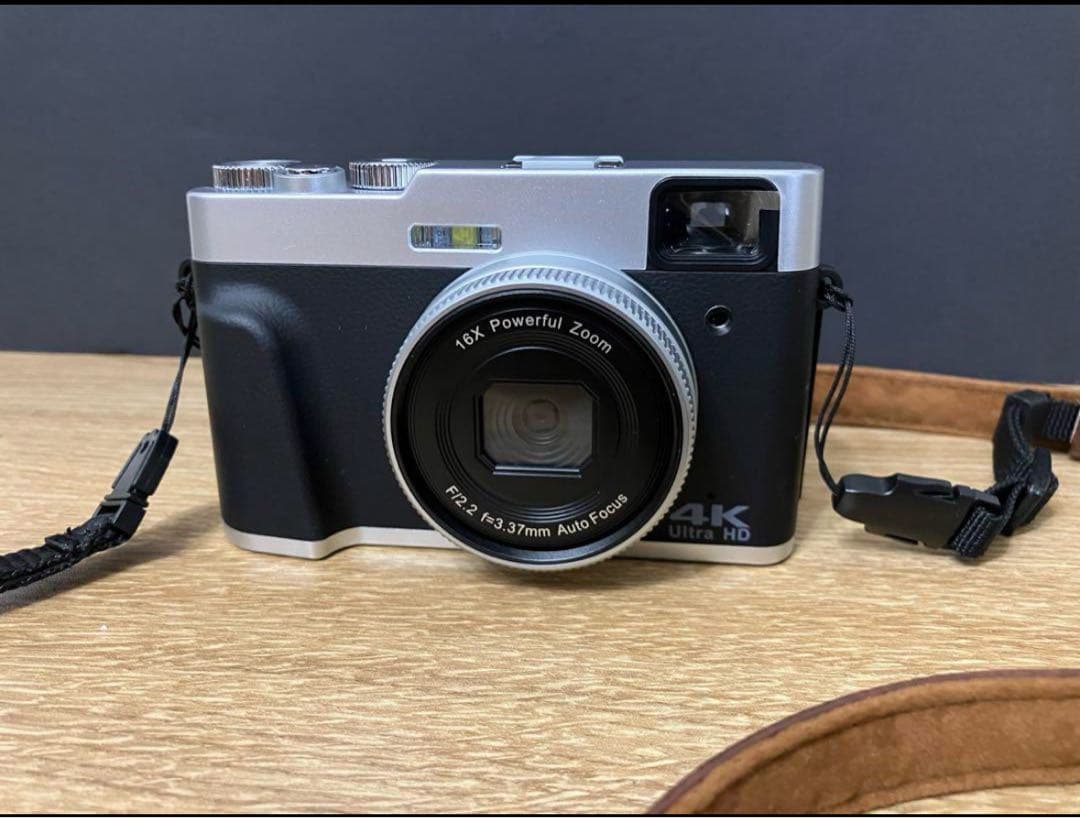 デジタルカメラ・カメラケースset【デジカメ・レトロ・32GBカード付き】黒