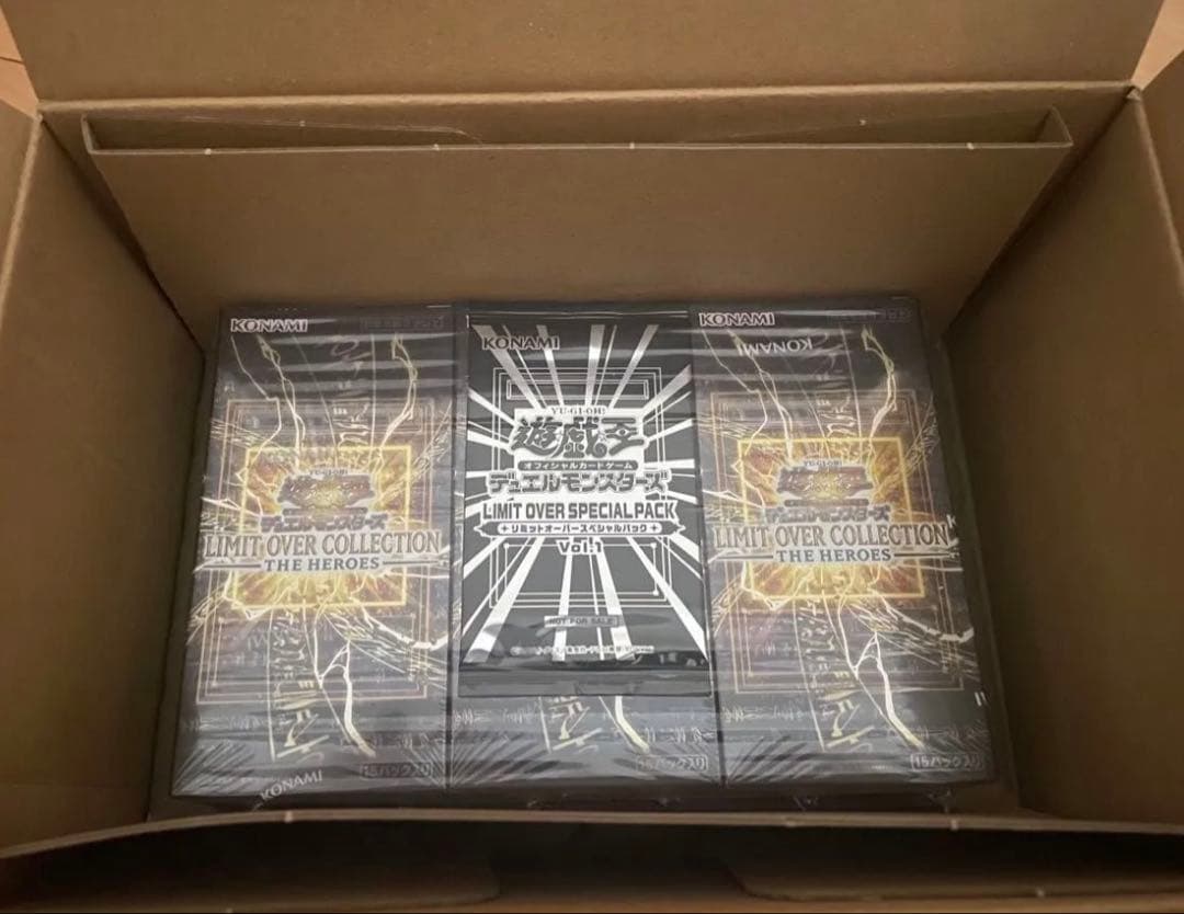 遊戯王 LIMIT OVER THE HEROES 未開封 3BOX 特典付