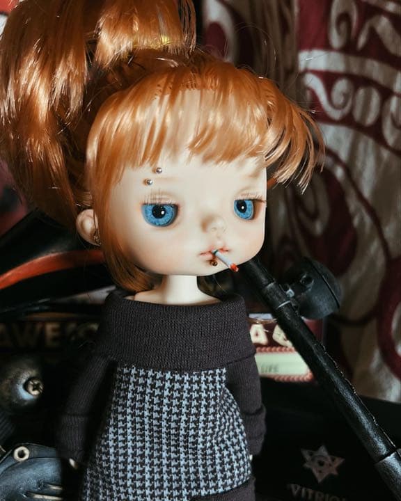 カスタムモンストドール、ブライスのお友達にも♪