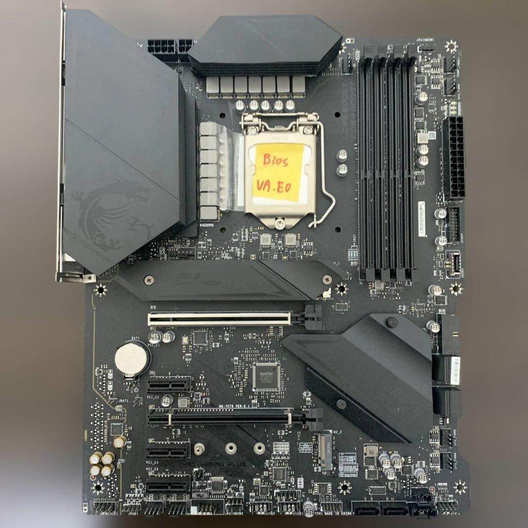 MSI Z490 GAMING PLUS BIOS起動確認