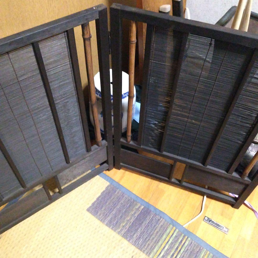 木製屏風式茶道具