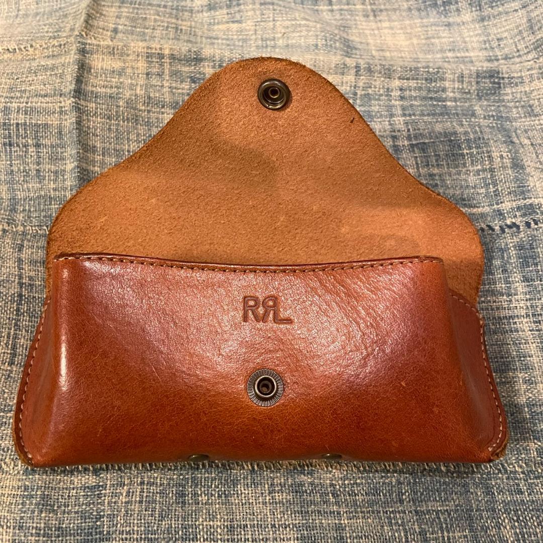 【新品未使用】RRL レザー メガネケース ブラウン