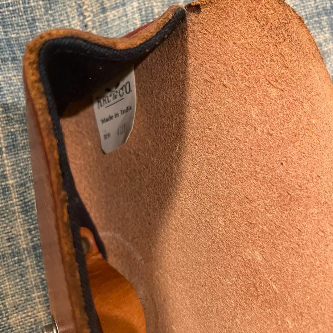 【新品未使用】RRL レザー メガネケース ブラウン