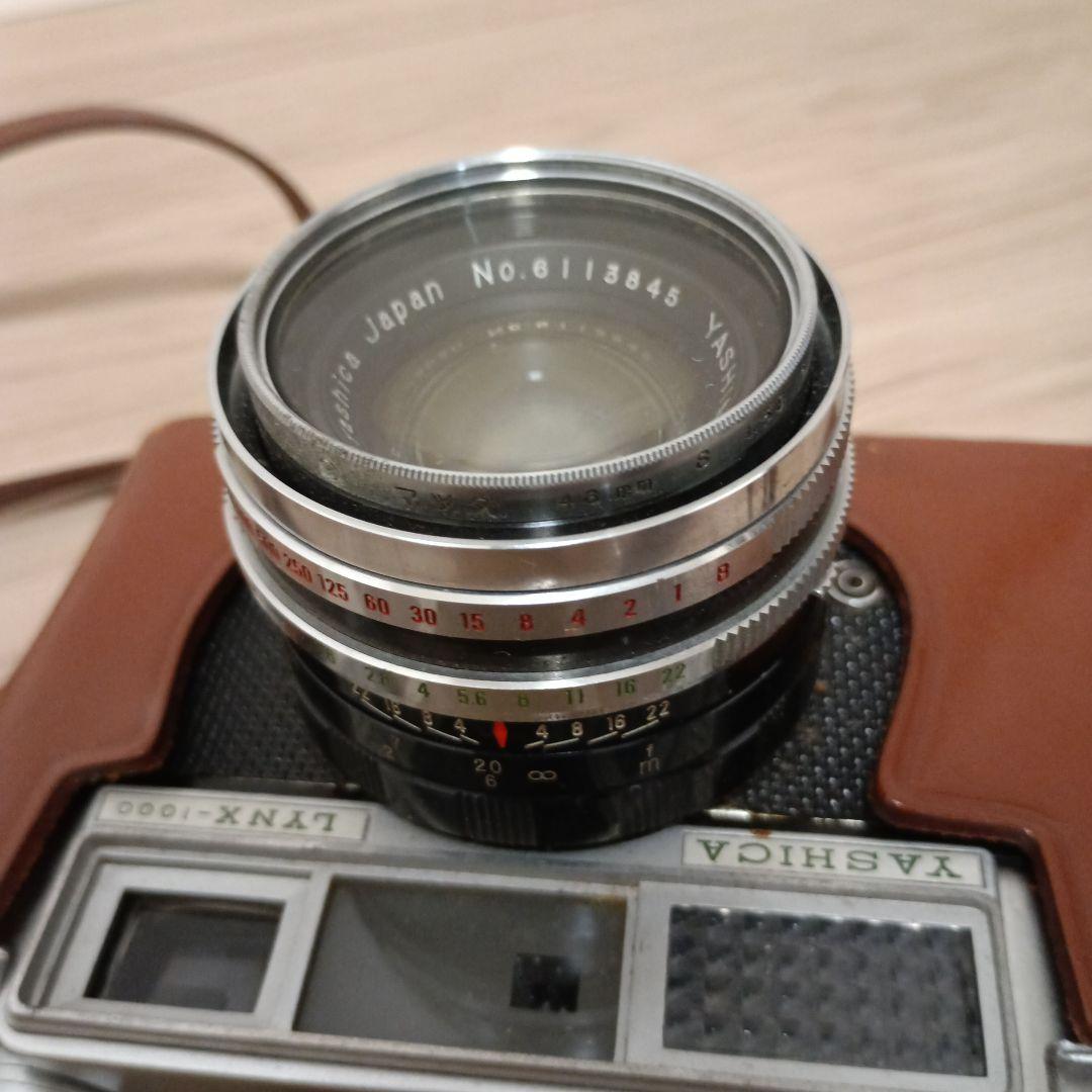 YASHICA 一眼レフカメラブラウンレザー カメラケース付き