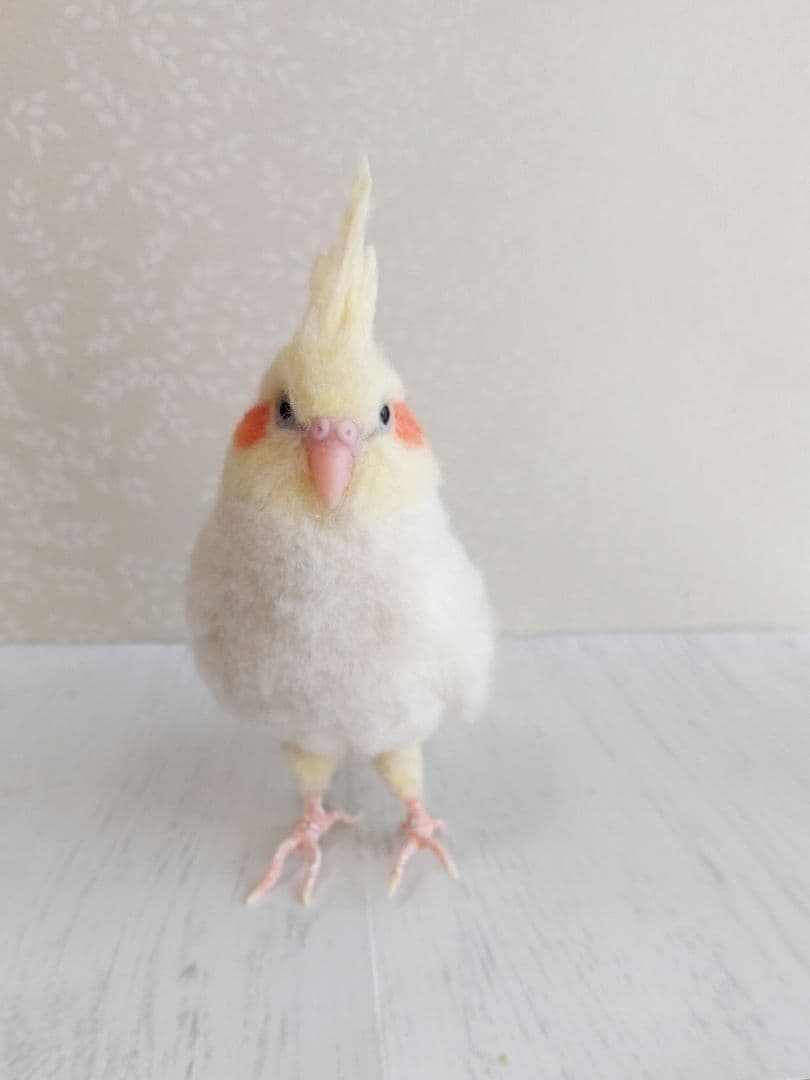 羊毛フェルト　オカメインコ