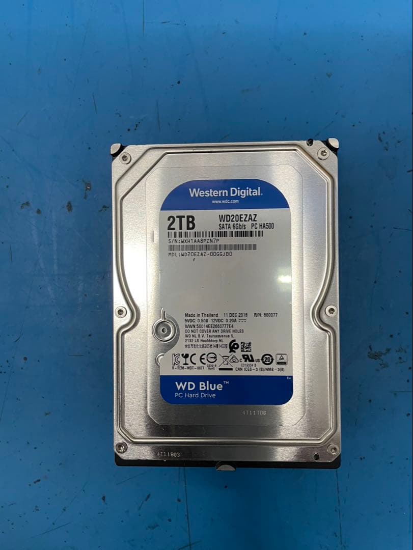 WESTERNDIGITAL 2TB 5個セットWD20EZAZ WD BLUE