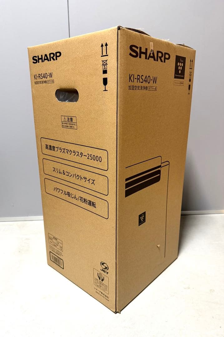 シャープ 加湿清浄機 KI-RS40-W 畳数～10畳 花粉 消臭 ウイルス
