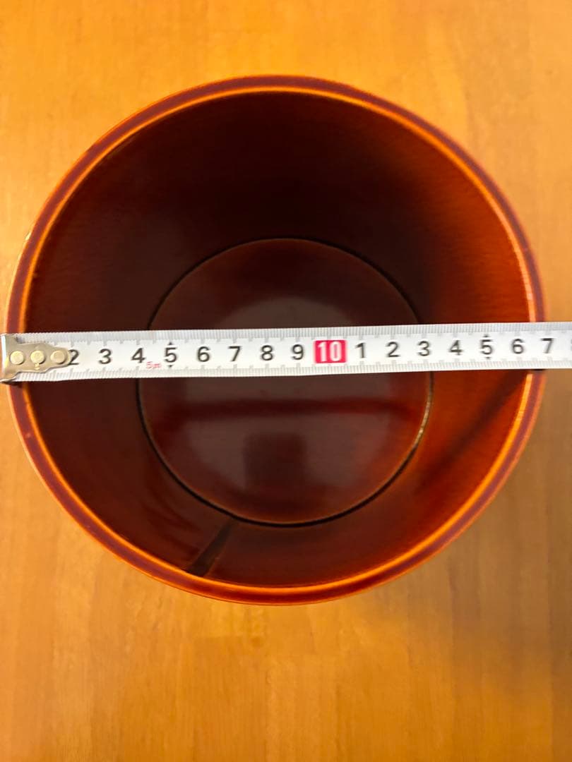 c-37 茶道具 伝統工芸 飛騨春慶塗 曲水指 紙箱