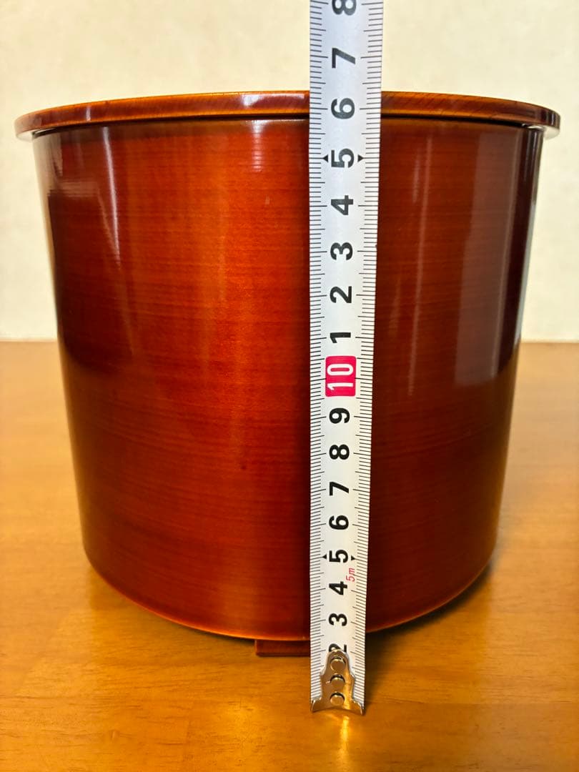 c-37 茶道具 伝統工芸 飛騨春慶塗 曲水指 紙箱