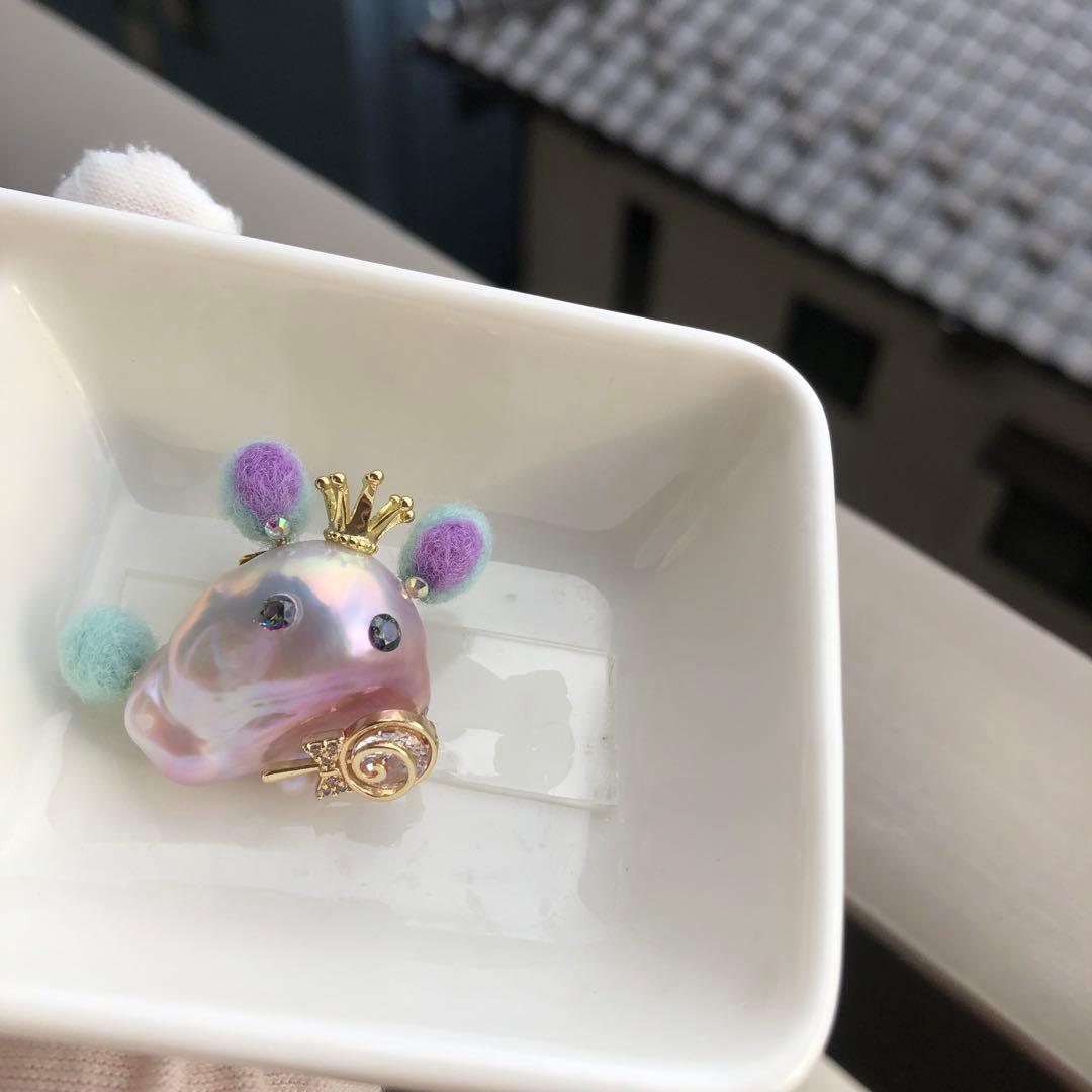 ハロウィン限定品　淡水バロックパール　ネックレス　ペンダントトップ HL6