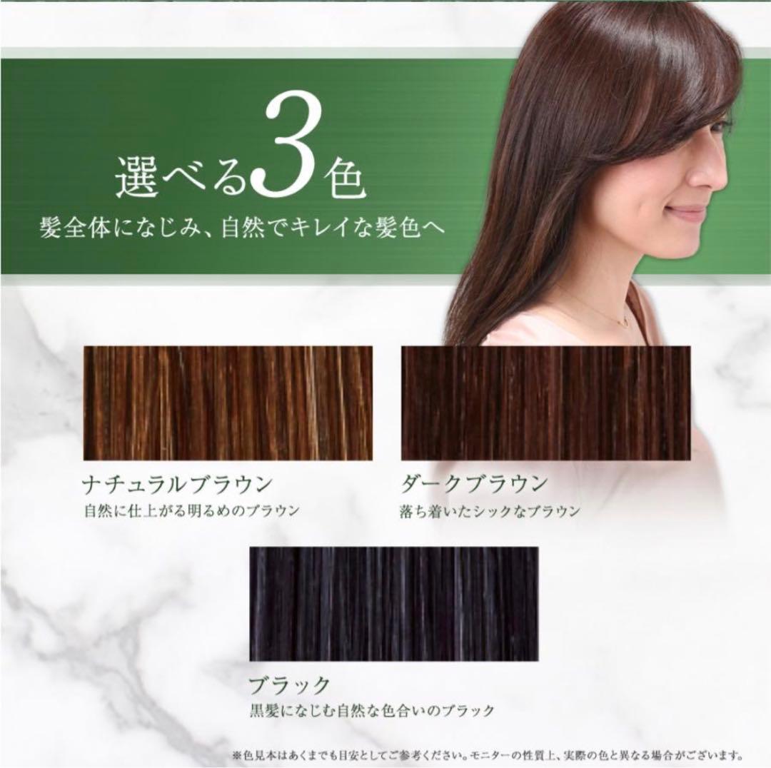 利尻昆布 ヘアカラートリートメント つやプラス ダークブラウン 無添加 白髪用