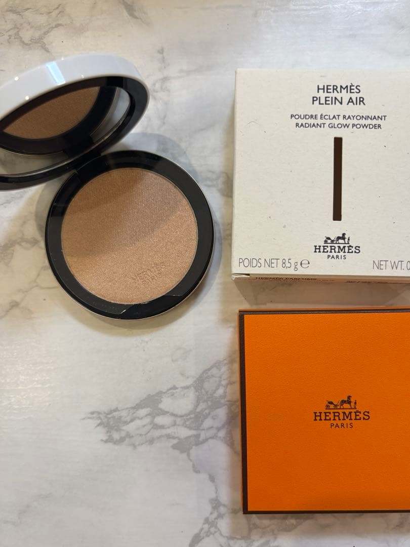 HERMES フェイスハイライトパウダー ミラージュ02 新品プランエアプードル