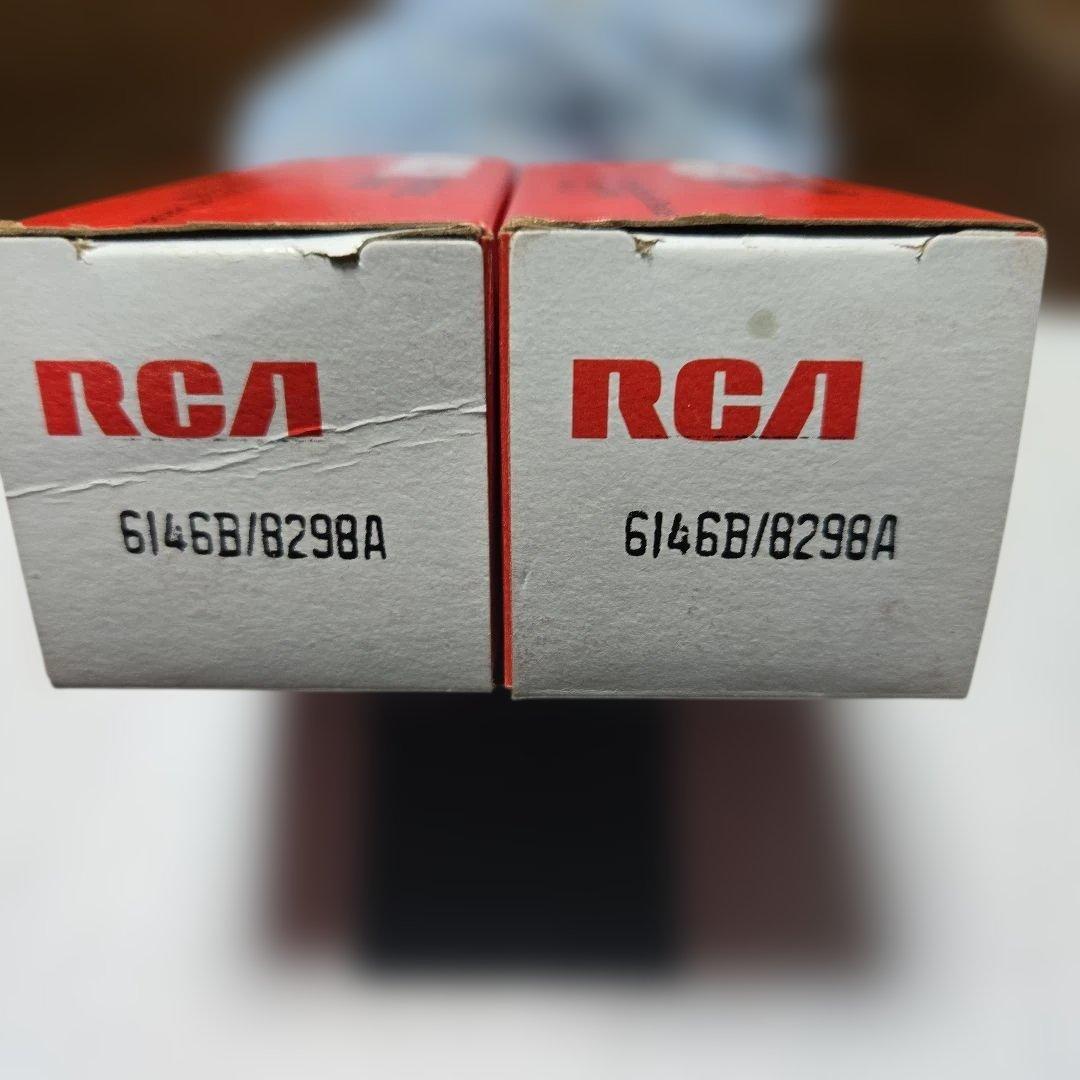 「RCA 6146B / 8298A 真空管 2本セット 未使用 箱あり」