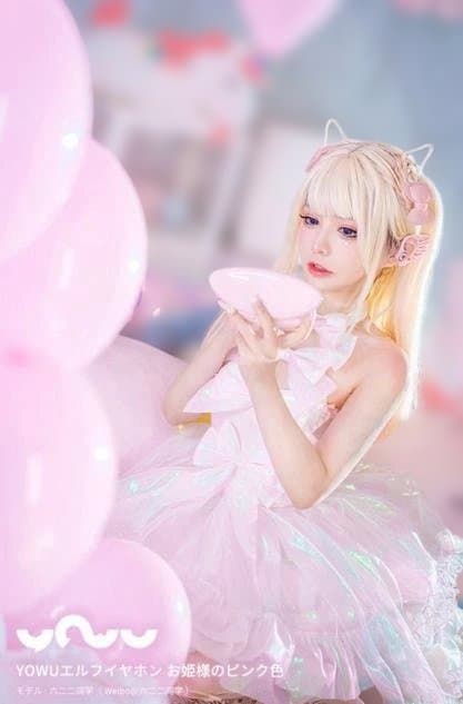 エルフイヤホン お姫様のピンク色 YOWU