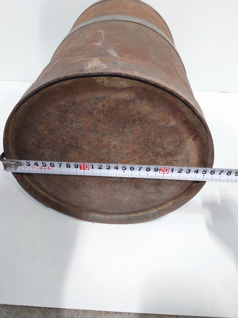 アンティーク ミルク缶 牛乳缶 金属製 茶色