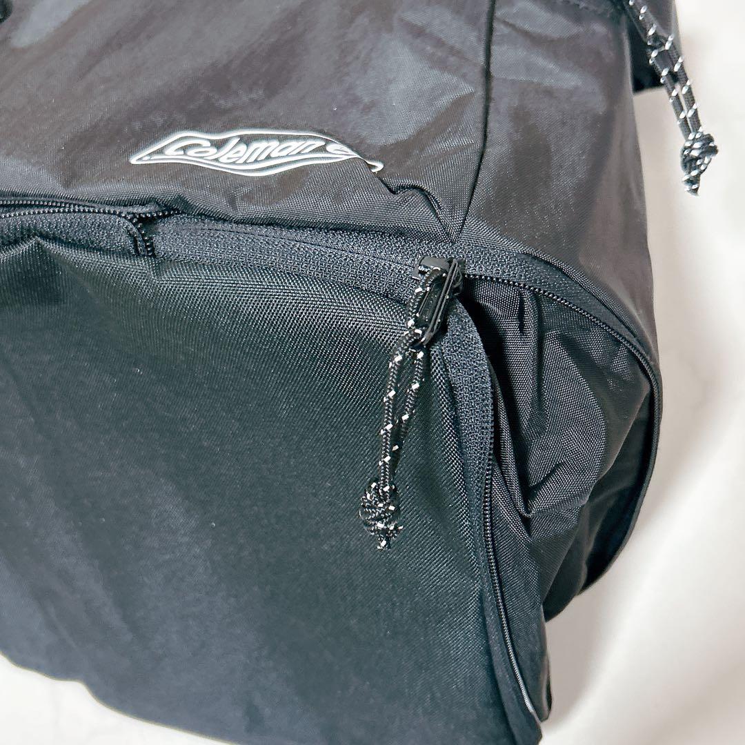 【美品】Coleman コールマン ボストンバッグ 収納袋付き 黒 部活 旅行