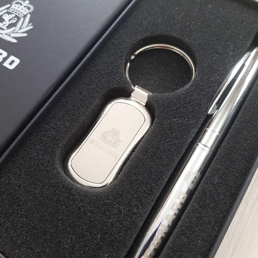 【レア⭐新品】英国QUNARD キュナード　ペン キーホルダー セット／非売品