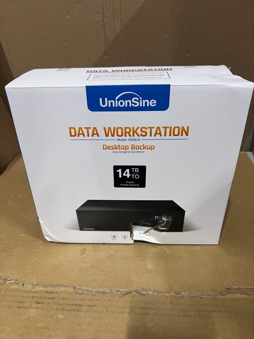 UnionSine 3.5インチ 外付けハードディスク 14TB