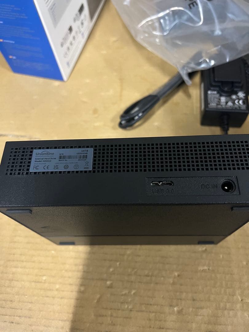 UnionSine 3.5インチ 外付けハードディスク 14TB