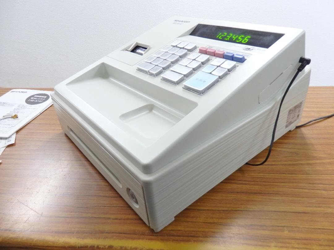 9120 綺麗 設定無料 XE-A147-W レジスター　8部門 インボイス