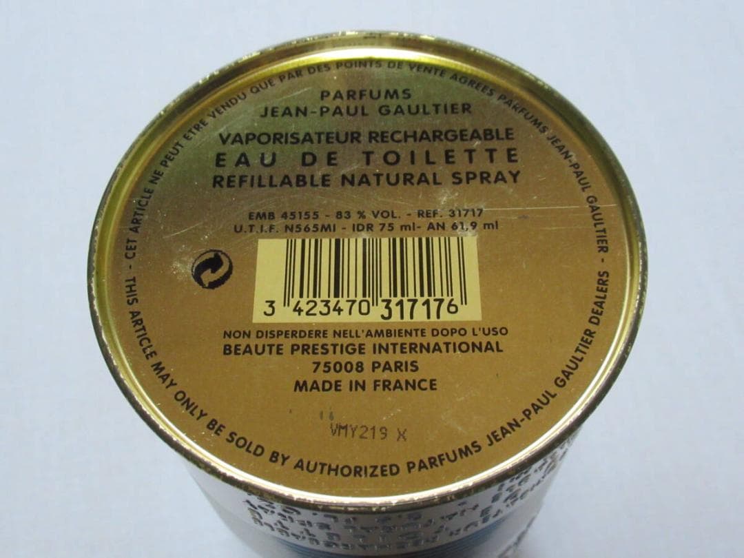 未使用 '80年代 仏製◆ジャンポールゴルチエ VAPORISATEUR75ml
