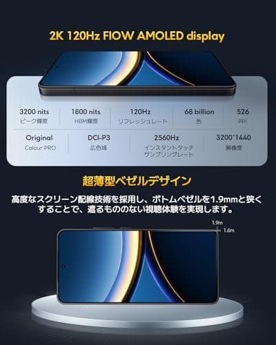 Xiaomi POCO F7 Pro 12GB+256GB 日本語版 Simフ.