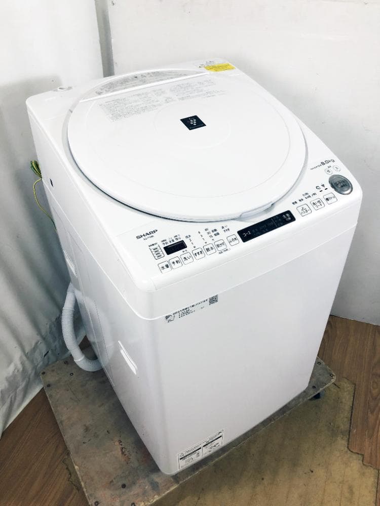 ★分解洗浄済！★SHARP 8kg 洗濯乾燥機【ES-TX8E-W】GE3T