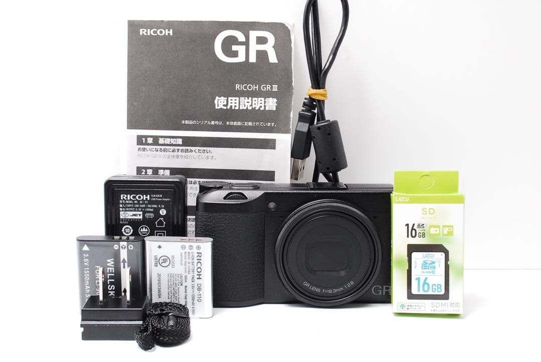 【使用回数少なめ】RICOH GR Ⅲ 動作OK 高性能 人気コンデジ