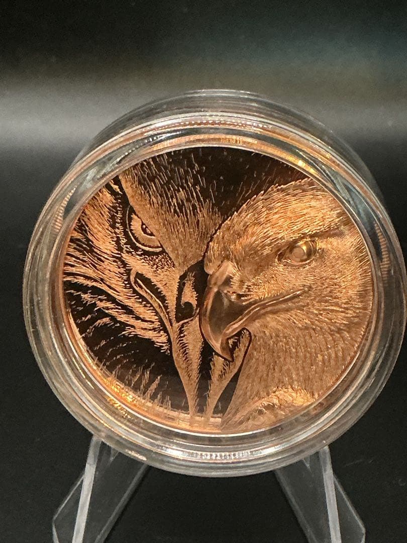 2020年第一作　モンゴル Majestic Eagle プルーフ銅貨