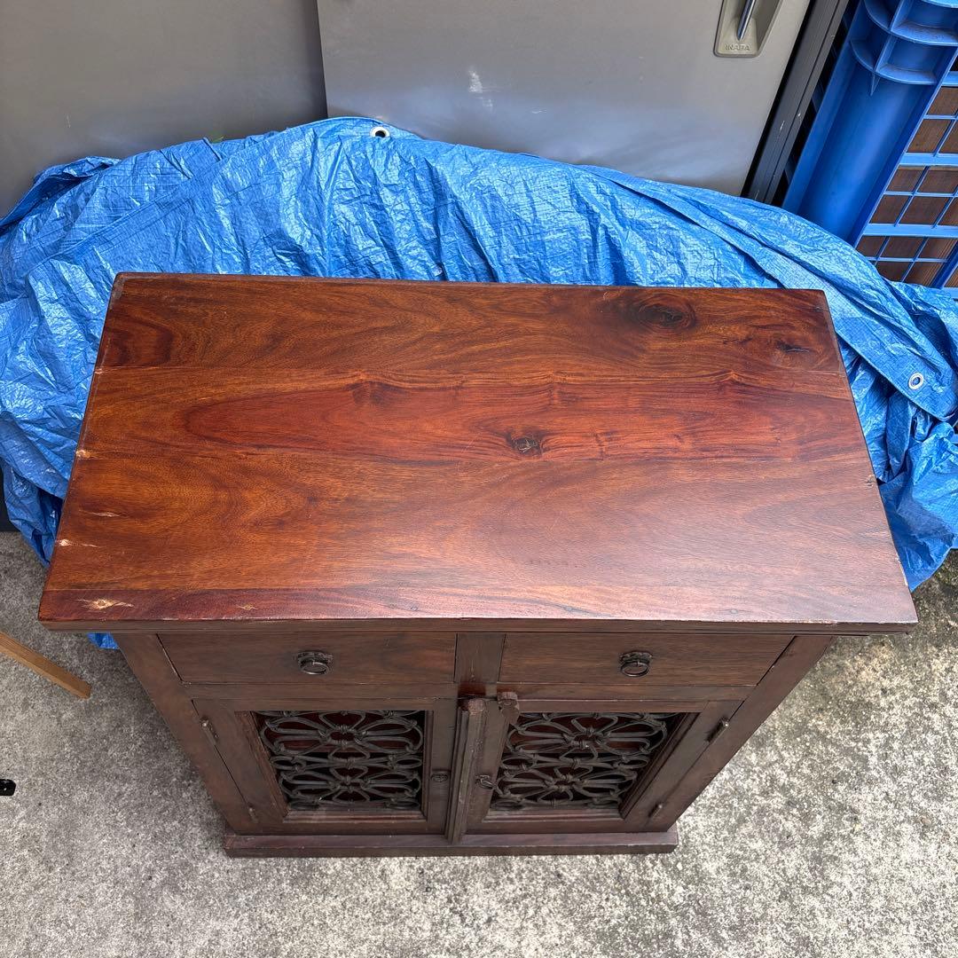 アンティーク　ヴィンテージ　アジアン家具　キャビネット　バリ　ハンドメイド