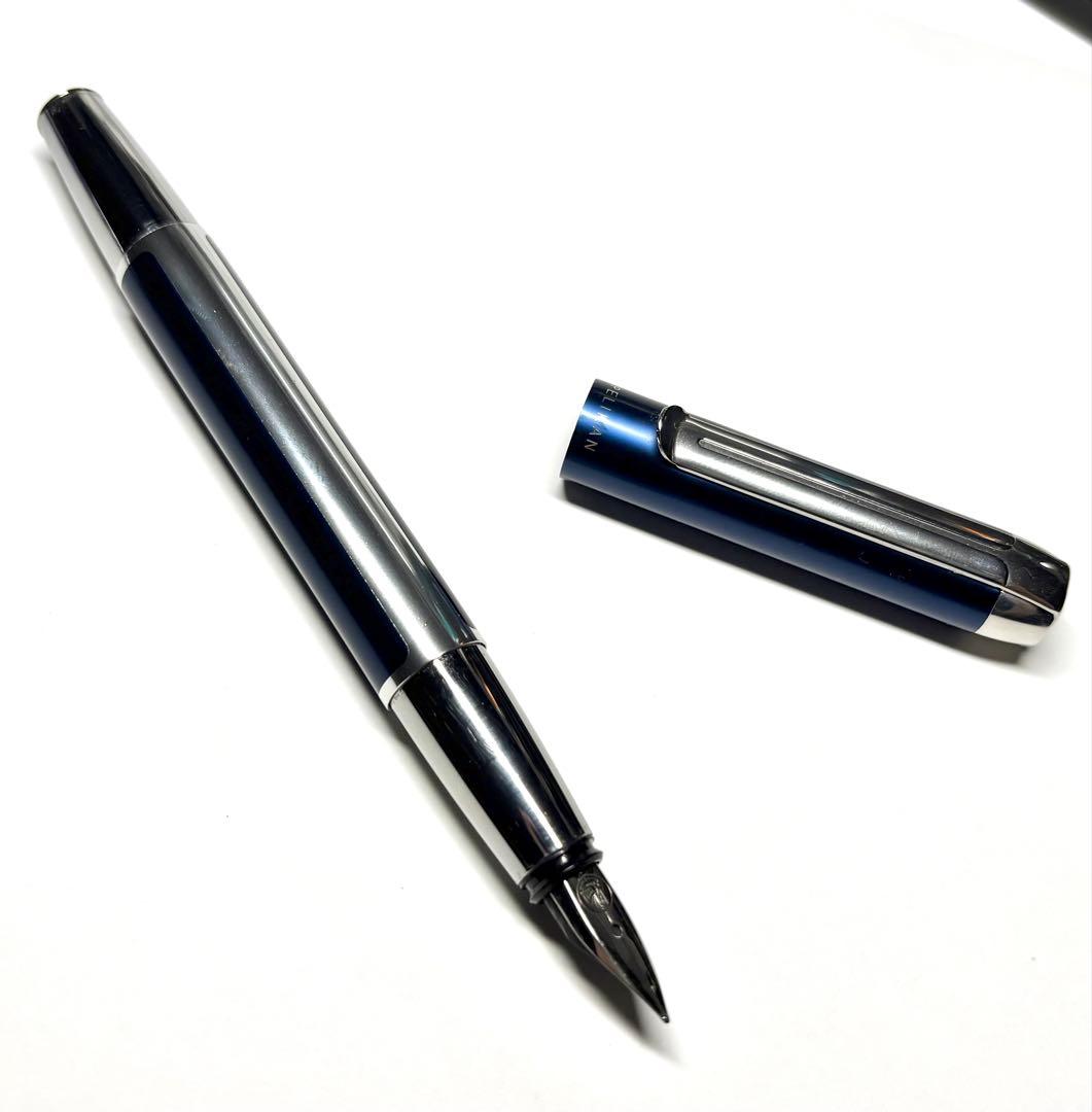 ペリカン pelikan pura p40 F字 万年筆 ブルー