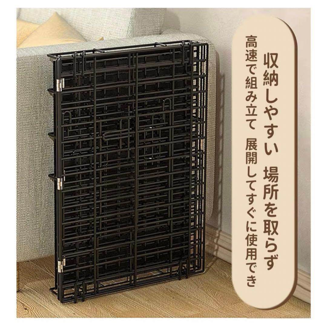 猫ケージ 猫用ケージ折り畳み式移動便利 組立簡単 猫脱走防止扉キャットケージ