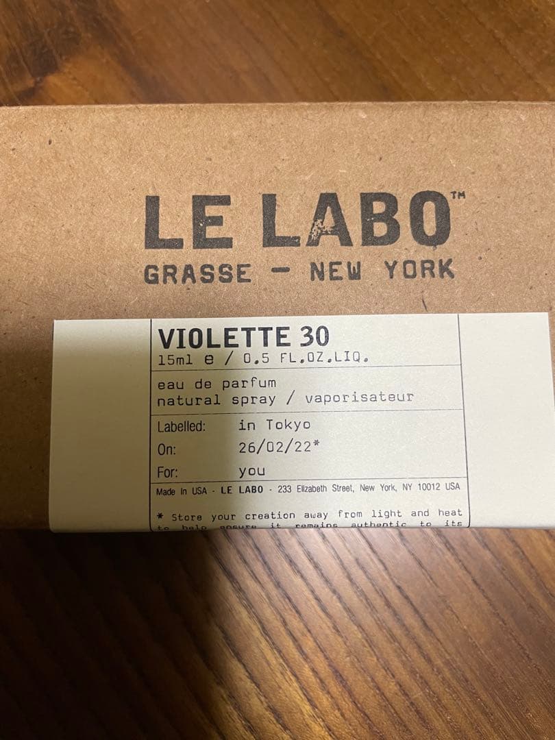香水(ユニセックス) LE LABO VIOLETTE 30
