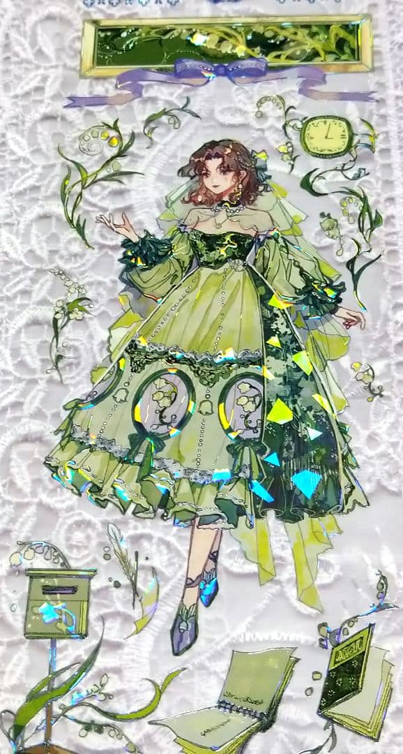 ✩再販✩J575＃卡特琳娜(贝壳光)切り売り海外人物マステ女の子
