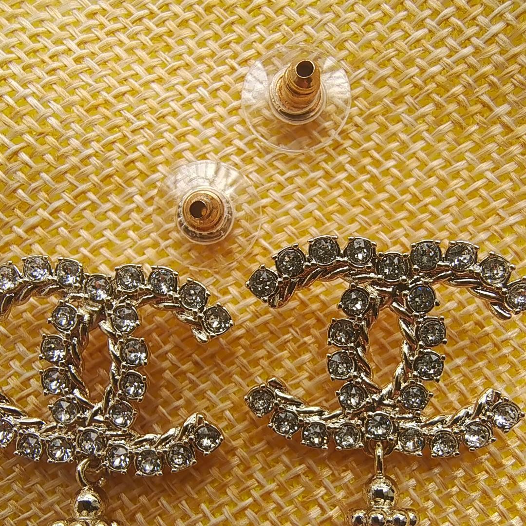 CHANEL ココマーク パール ピアス