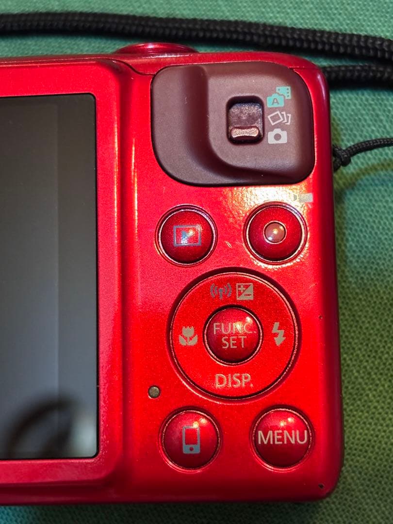 中古デジタルカメラ　デジカメ　赤　キャノン　canon 18× SX600HS