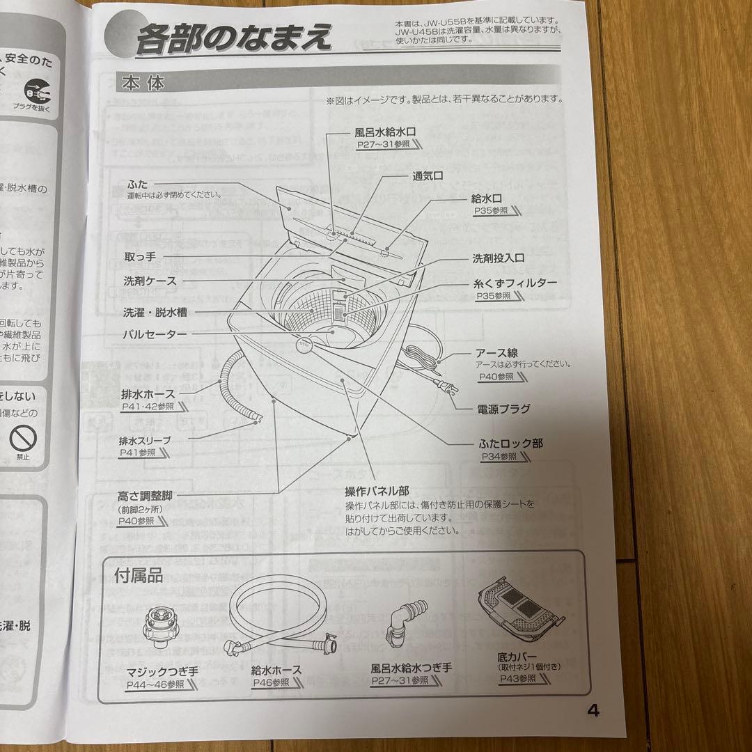 ハイアール 全自動洗濯機 JW-45B