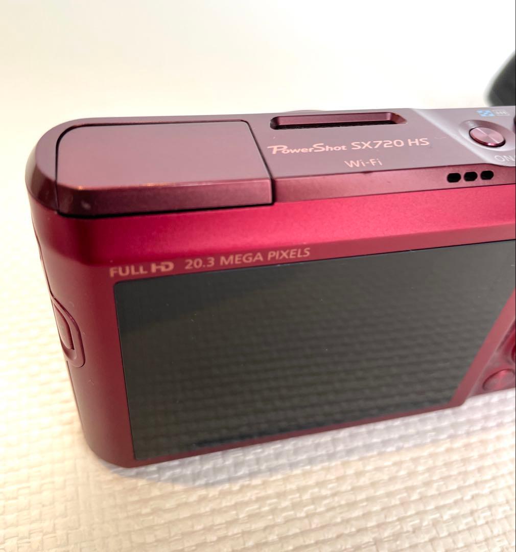 Canon SX720 HS 赤 コンパクトデジタルカメラ 充電器付き