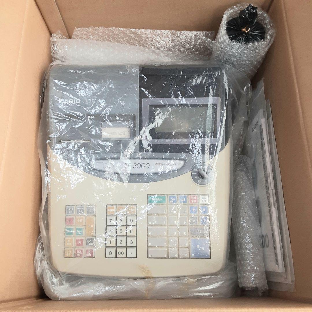 CASIO カシオ 電子レジスターTE-3000 鍵付き 動作確認済み
