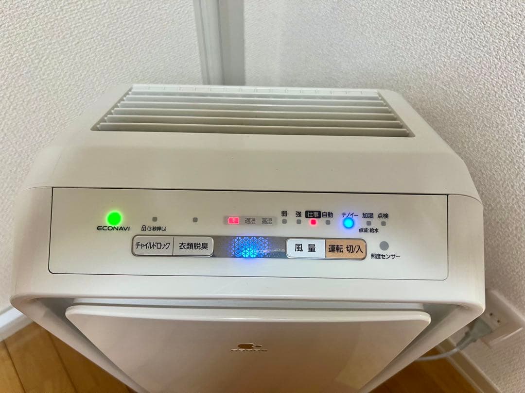 美品 2022年 Panasonic 加湿空気清浄機 ナノイー F-VX40H3